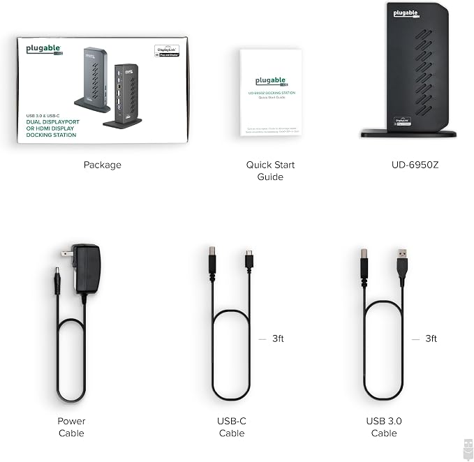 Plugable Dual DisplayPort & HDMI Docking Station