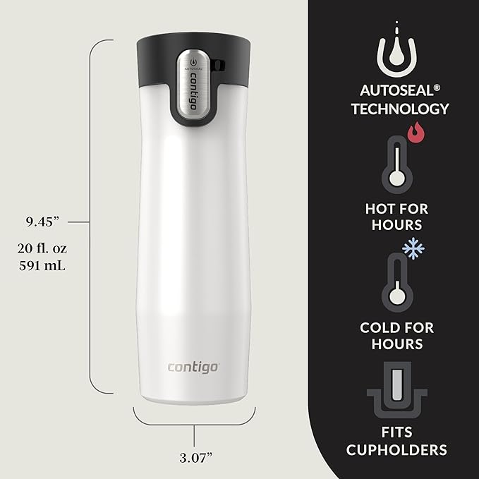 Contigo AUTOSEAL West Loop Vacuum-Insulated Stainless Steel Travel Mug