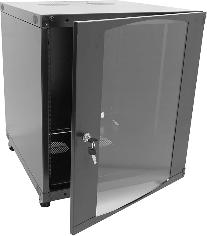 12U Server Cabinet Wall Mount Rack Enclosure