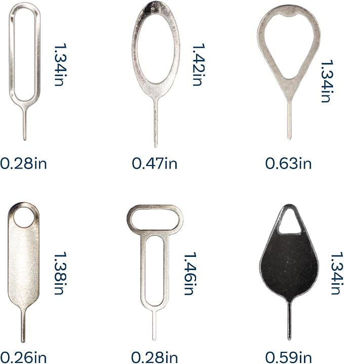 MMOBIEL 16 x Universal SIM Card Removal Tool SIM Ejector Pin Compatible