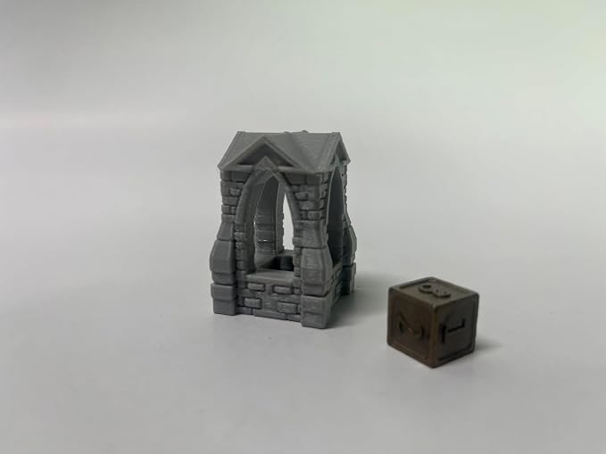 Paintable Tabletop Miniature Little Town Building Terrains Compatible - 18mm
