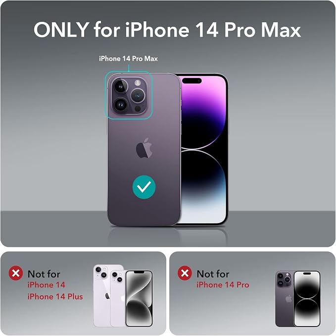 ESR 3 Pack for iPhone 14 Pro Max Screen Protector, Tempered Glass Film