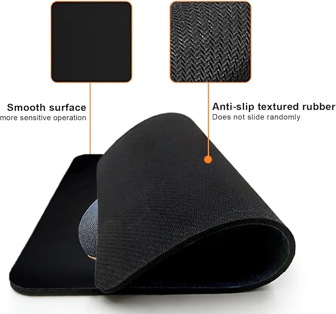 Mouse Pad, 9.5" x 7.9" Non-Slip Rubber Base Computer Mousepad