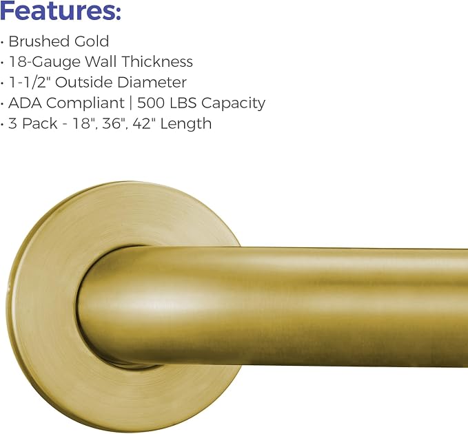 Grab Bar Bundle for ADA Compliance