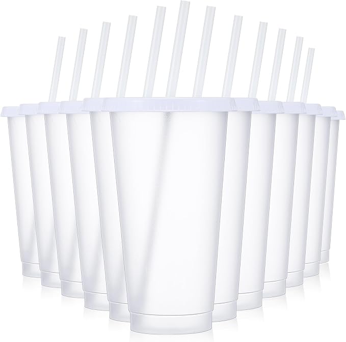 Mifoci 12 Pcs Plastic Tumbler