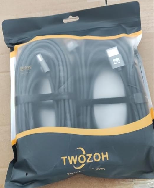 Twozoh Flexible & Slim Long HDMI Cable 30FT 2 Pack, Ultra Thin HDMI Cord