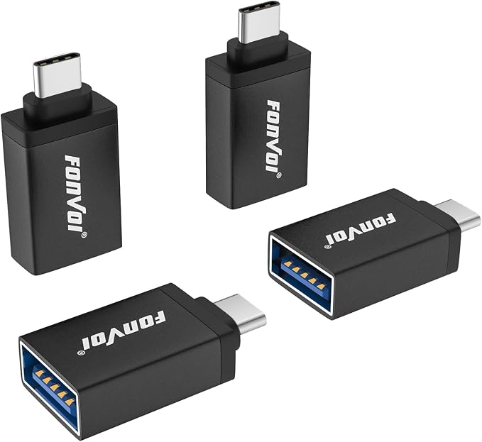 USB C to USB Adapter, USB Type C Male to USB 3.0 Female OTG Adapter Compatible