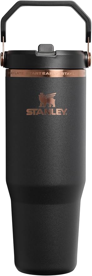 STANLEY IceFlow 2.0 Flip Straw Tumbler, 30 oz, Messi Goat Black | Easy Carry