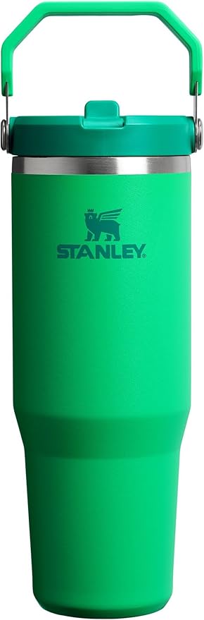 STANLEY IceFlow 2.0 Flip Straw Tumbler, 30 oz, Meadow | Easy Carry Handle |