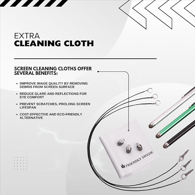 The Friendly Swede Mesh Tip Stylus Pen