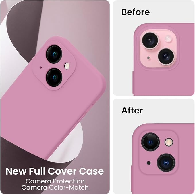FireNova Designed for iPhone 15 Case, Silicone Upgraded Phone Case with
