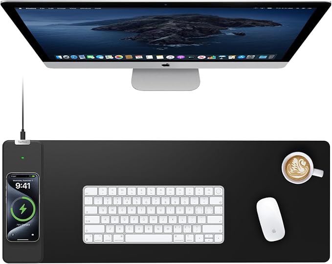TopMade Wireless Charging Mouse Pad, Gaming Mousepad