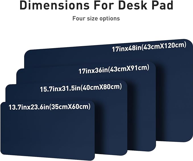 Aothia Leather Desk Pad Protector, Mouse Pad, Office Desk Mat, Non-Slip PU