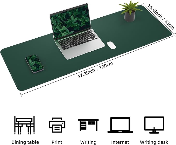 Leather Desk pad Protector, Large Desk mat