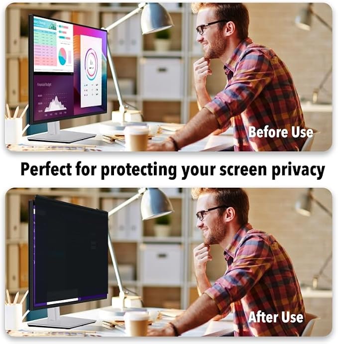 Magnetic Hanging Computer Privacy Screen Filter