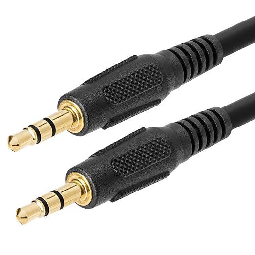 Cmple - 3.5mm Aux Audio Cable Stereo 100 ft AUX Cable Male to Male Speaker