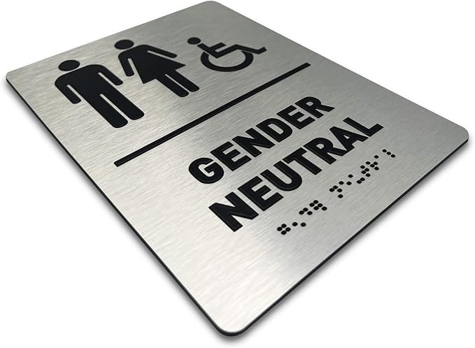 Gender Neutral Restroom Sign by