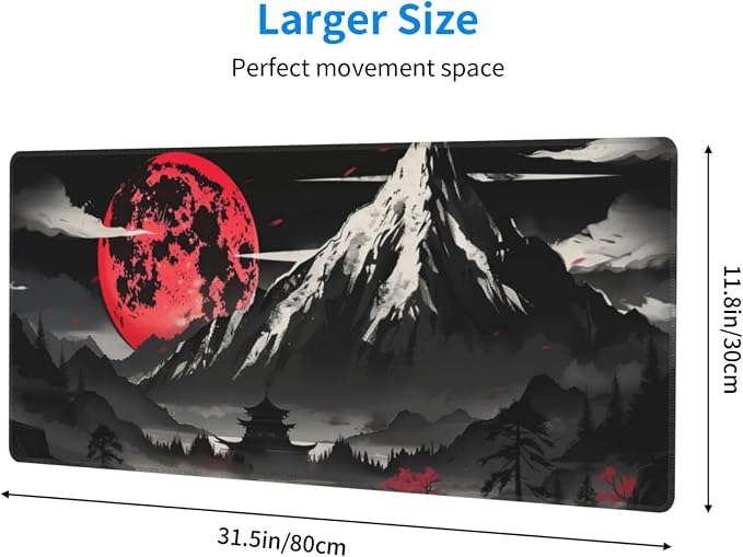 Extended Gaming Mouse Pad, Large Desk Mat XL Anime Mouse Pad Waterproof