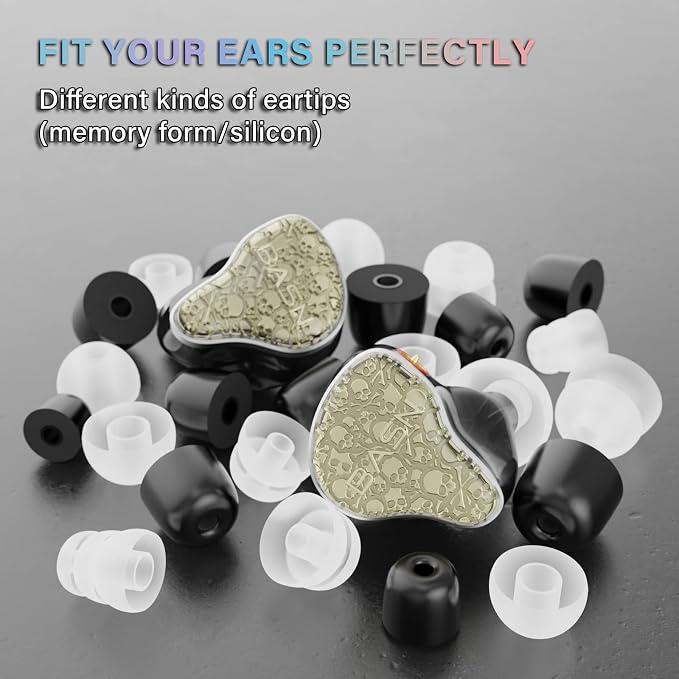 BASN Bmaster5 in Ear Monitors, 1DLC Diaphragm+4BA 5 Drivers IEM Earphones