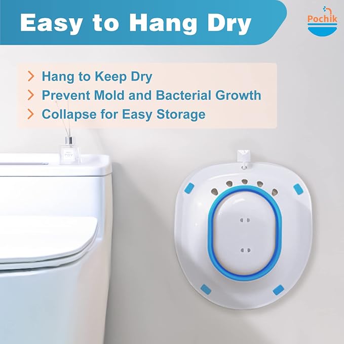 Sitz Bath for Toilet Seat Hemorrhoids and Postpartum Care