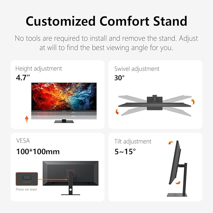 INNOCN 40 Inch 5K 5120 x 2160p Ultrawide Monitor