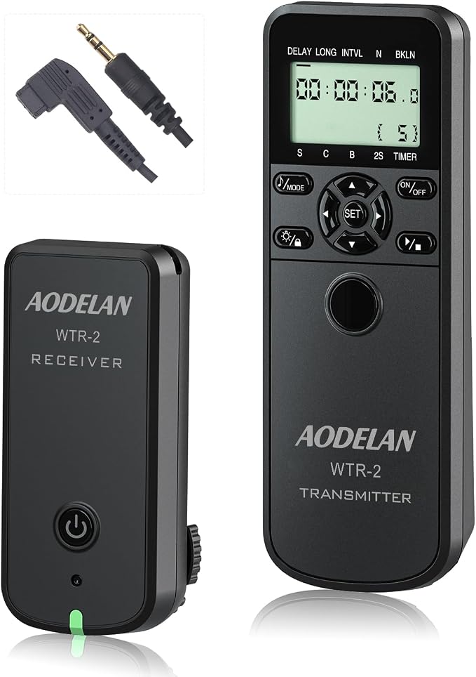 Wireless Shutter Camera Remote Intervalometer Timer Compatible