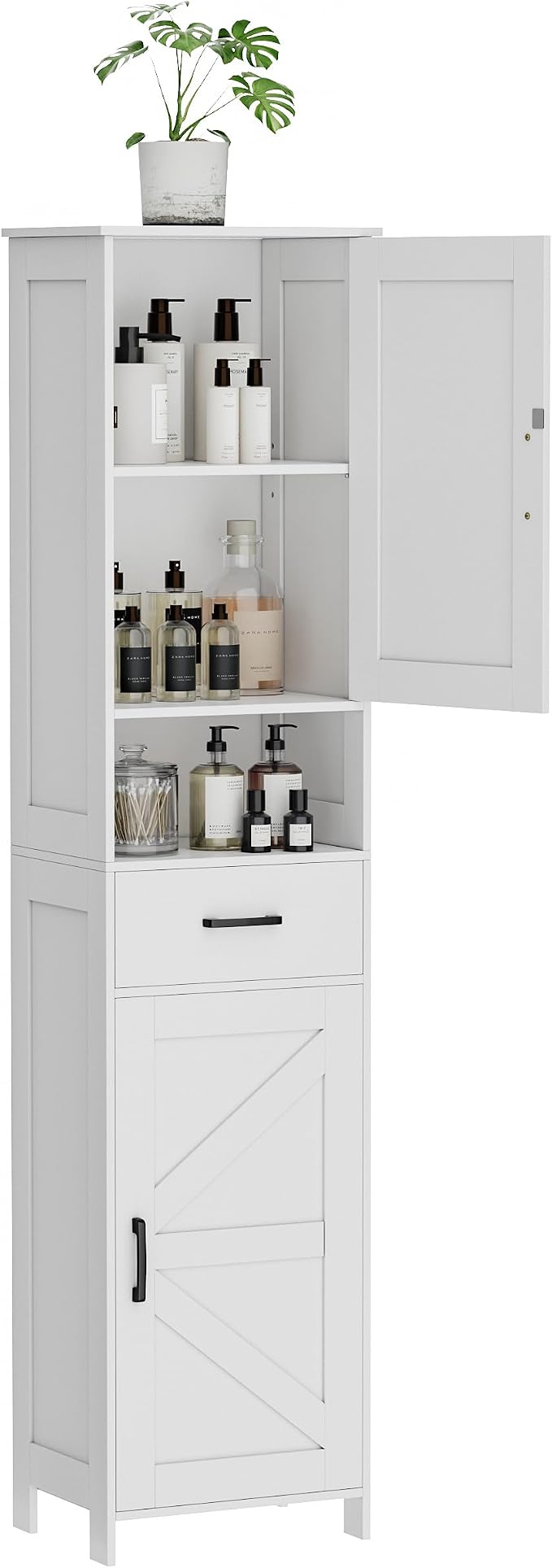 67" H Tall Bathroom Storage Cabinet