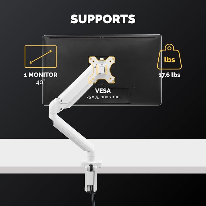 Fellowes Platinum Series Single Monitor Arm