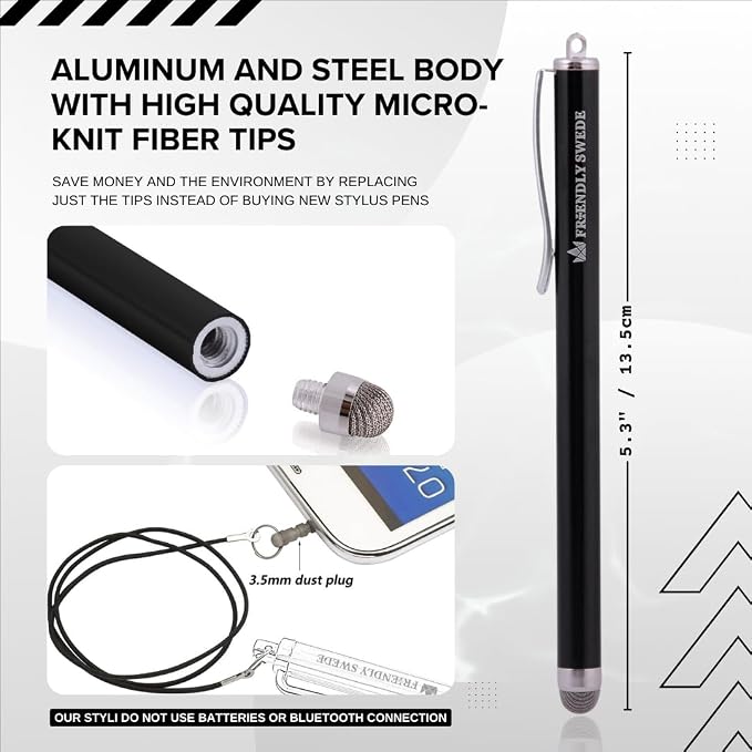 The Friendly Swede Mesh Tip Stylus Pen