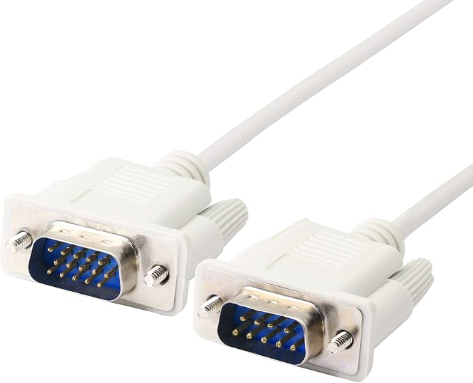 PNGKNYOCN 4.5 Feet DB 9 Pin Male to VGA 15 Pin Male Adapter Cable, RS232 to VGA