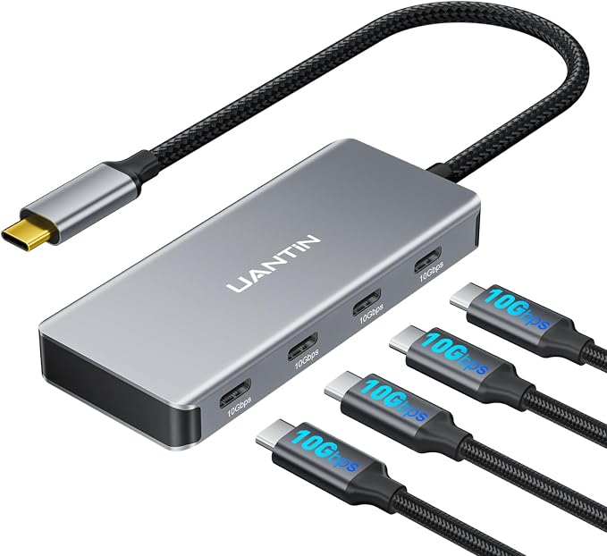 USB C Hub, 10Gbps High-Speed Type C Splitter