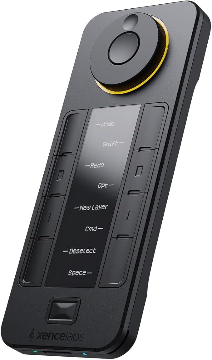 XENCELABS Quick Keys for PC, Drawing Tablet, Pen Display, OLED Display