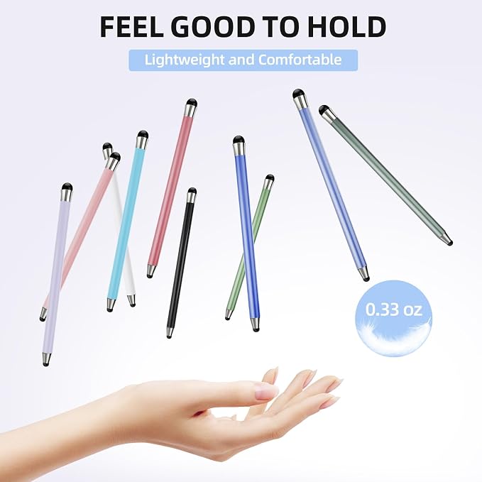 Stylus Pen for Touchscreen 10Pcs, 2-in-1 High Sensitivity & Precision Stylists