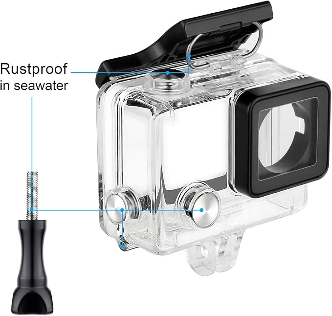 Waterproof Housing Case for GoPro Hero 4 Black, Hero 4 Silver, Hero 3+