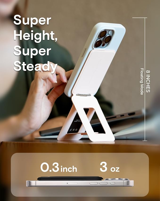 MOFT Phone Stand, Magnetic Phone Tripod Stand Stain-Resistant MOVAS Leather &