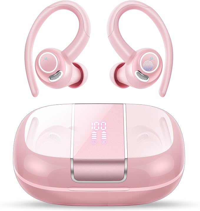 Wireless Earbuds Bluetooth 5.3 Headphones Sports, 48Hrs Playtime Bluetooth