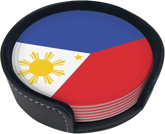 Philippine Flag Coasters for Drinks
