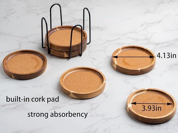 WLWNWFT Coasters for Drinks Absorbent