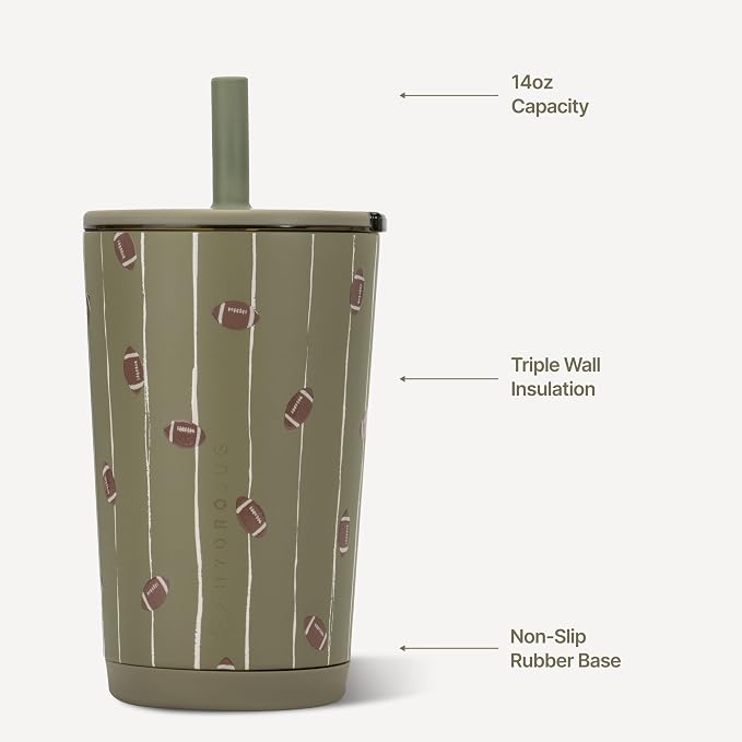 HydroJug Everyday Tumbler 14 oz, Ceramic-Lined Straw Cup