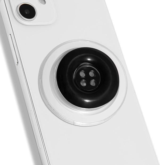 Solid Color Button Phone Grip – Minimalist Design, Durable and Lightweight