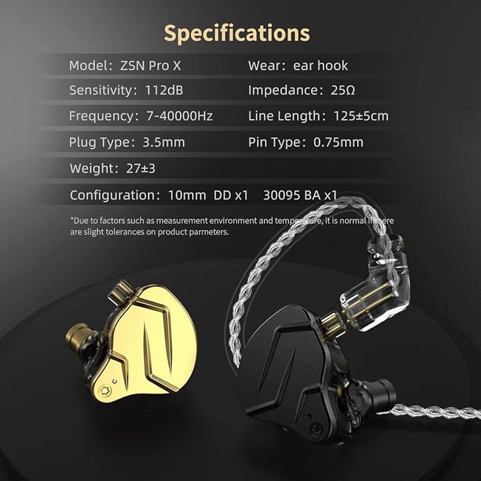 KZ ZSN PRO X in-Ear Earbud Headphones