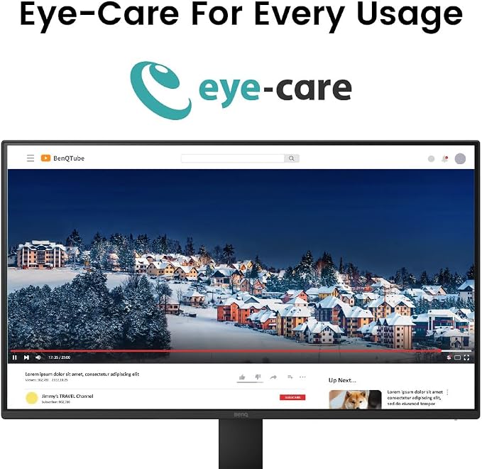 BenQ GW2791 27” 1080p FHD 100Hz IPS Eye-Care Monitor, DisplayPort, Ultra Slim