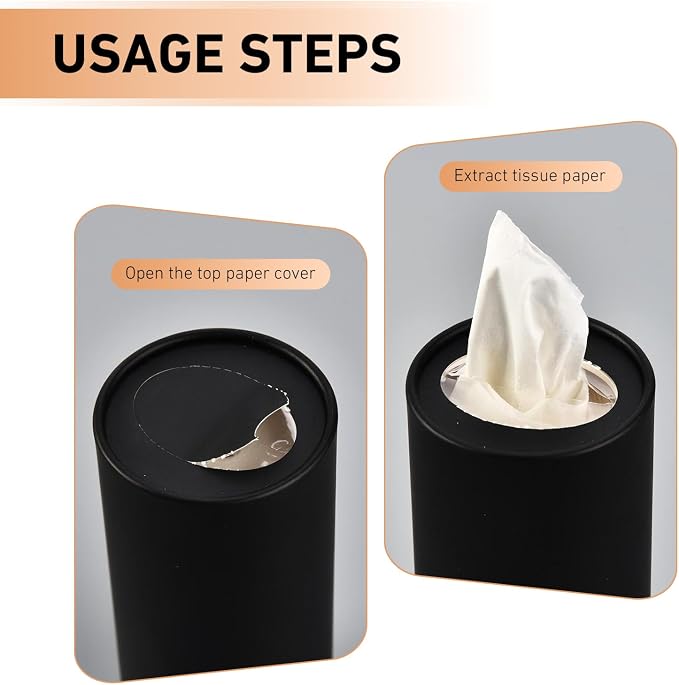 4 PCS Car Tissue Holder, Car Cup Holder Convenient Travel Tissue Tube,