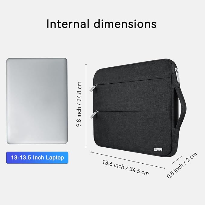 Voova Laptop Sleeve Carrying Case 13 13.6 Inch Compatible