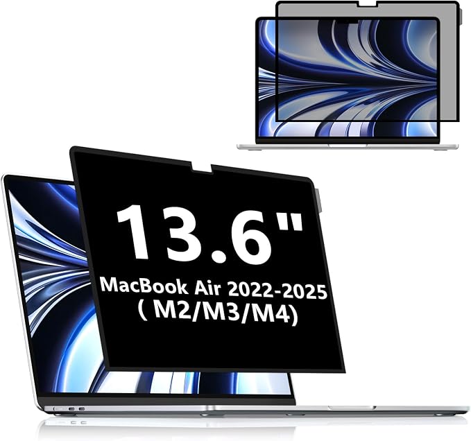 FILMEXT MacBook Air M2 13.6-inch Screen Protector, Privacy Shield, 2022 Release