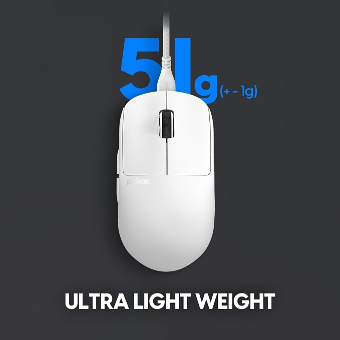Pulsar Gaming Gears X2H Wired Gaming Mouse, Ultra Lightweight 1.8 oz,
