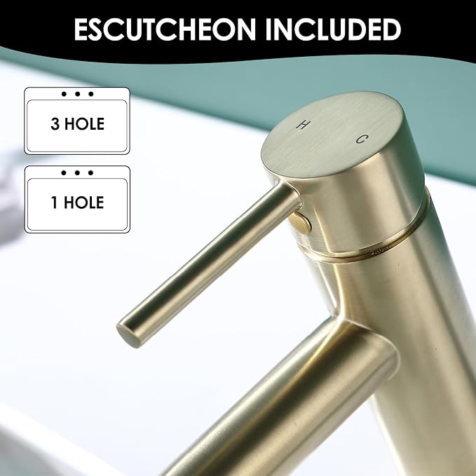 Single Handle Black Bathroom Faucet