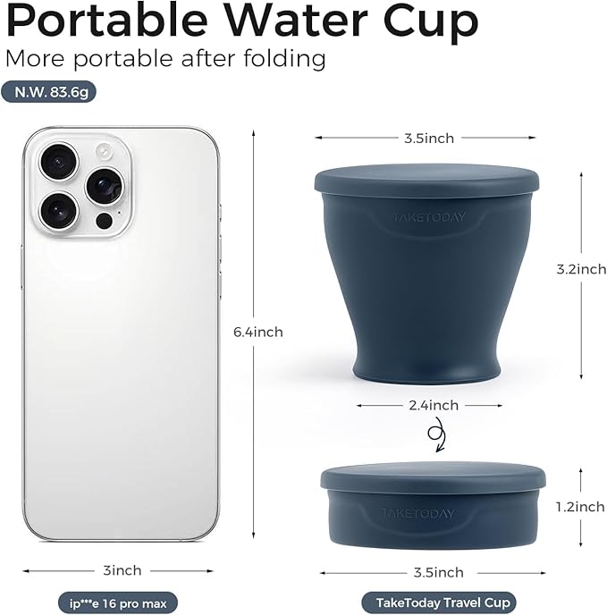 TakeToday Collapsible Cup 8 oz 4-Pack