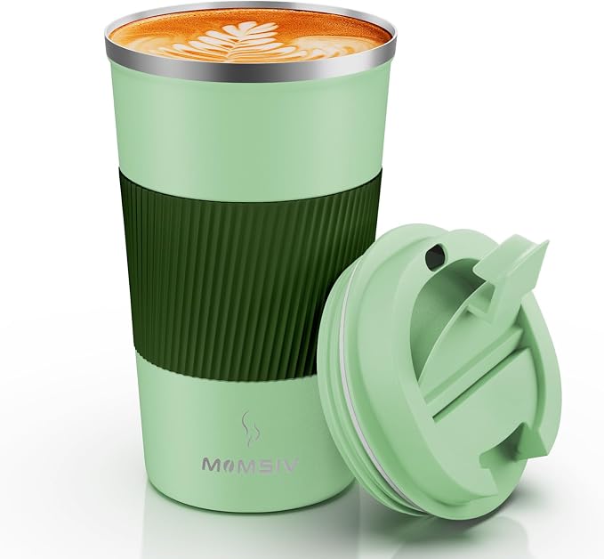 MOMSIV 17oz Travel Coffee Mug, Insulated Coffee Cup