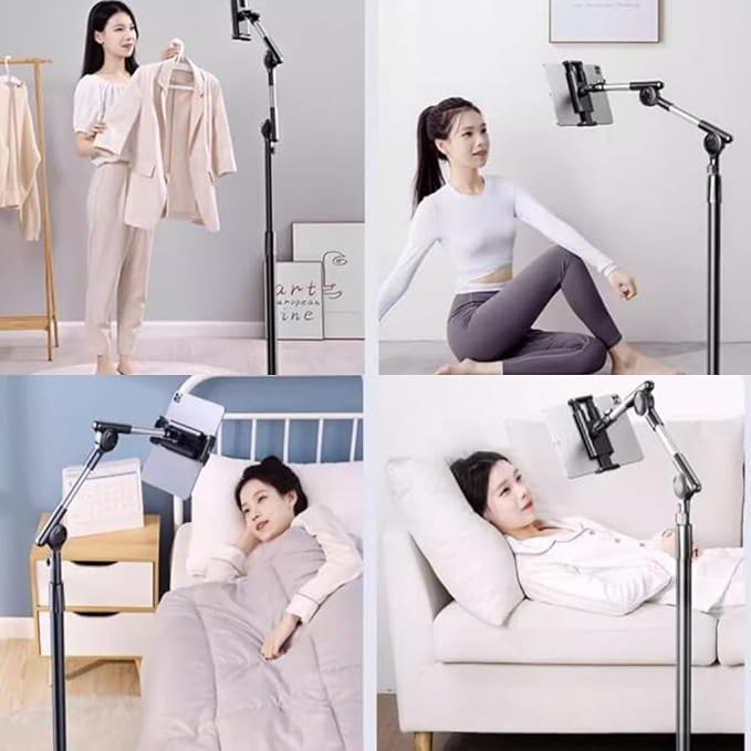 Tablet Floor Stand Holder, 360 Degree Rotating